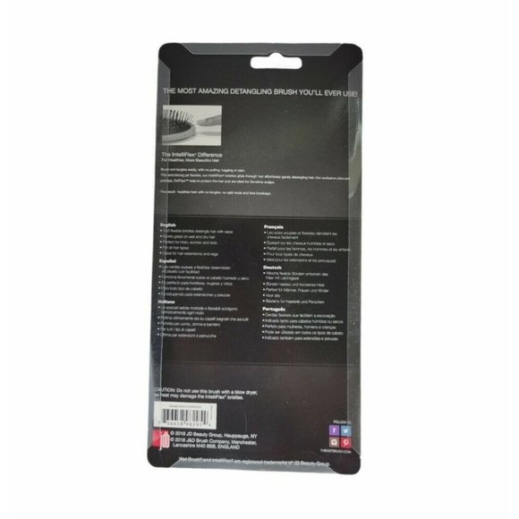 Wet Brush Intelliflex Detangling Brush 2 Pack Hot Neon Pink Full Size & Mini Pro - Picture 2 of 3